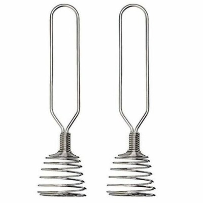 Norpro 7'' French Spring Coil Whisk 2PK - Wire Whip Cream Egg Beater Gravy Mixer