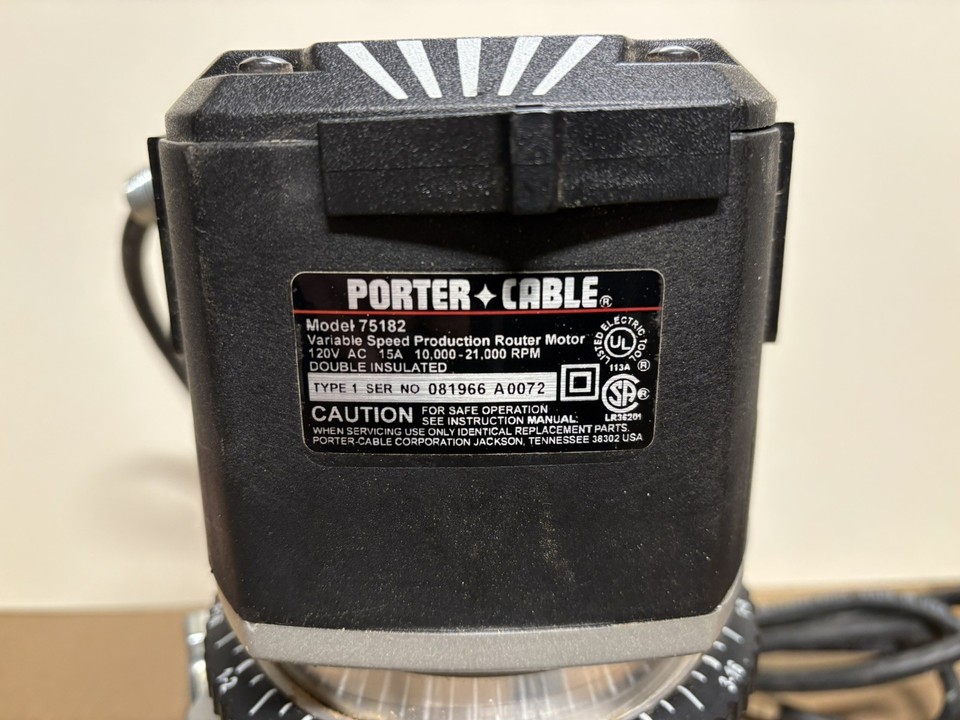 Porter Cable 75182 3 14 HP Type 1 Variable Speed Router Made in USA | eBay