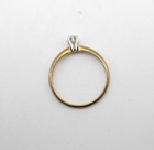 10K Yellow Gold 1/10 CTW Diamond Solitaire Engagement Ring Size 7 [R339] — photo 6