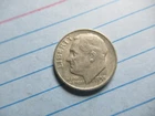 1953 D Silver Roosevelt Dime XF r