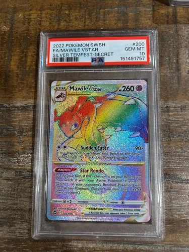 POKEMON 2022 Silver Tempest Full Art MAWILE Vstar Secret #200 PSA 10 Gem Mint