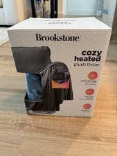 New in Box Brookstone Heated Cozy Blanket 50x...