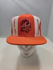 Vintage 80’s Tampa Bay Bucs Lucky Stripes Trucker Hat Cap Snapback Mesh USA MADE