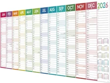 2026 Yearly Wall Calendar - Yearly Wall Calendar 2026, January 2026