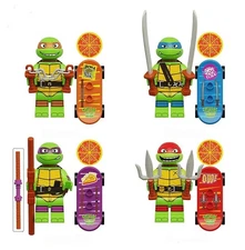 TEENAGE MUTANT TURTLES TMNT Mutant Mayhem  Minifigures custom Toys Lot of 4 NIP