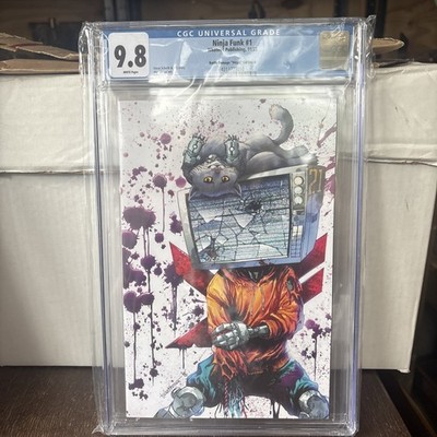 Ninja Funk #1   Tyler Kirkham Battle Damage Virgin Variant CGC 9.8 