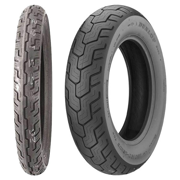 TYRE PAIR DUNLOP 100/90-19 57H D401 H.D. + 150/80-16 71H D404 (G)