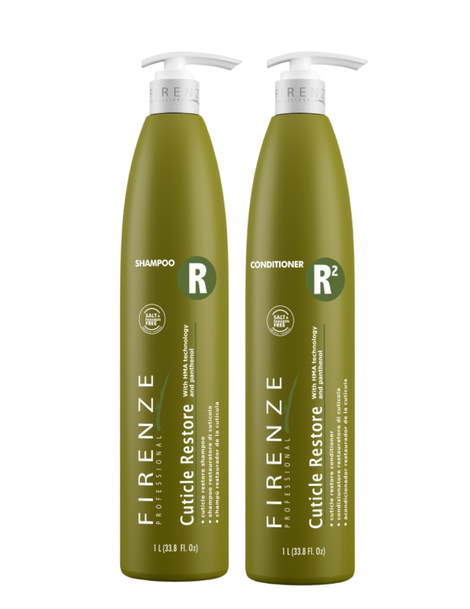 FIRENZE PROFESSIONAL CUTICLE RESTORE 33.8 OZ SET SHAMPOO +