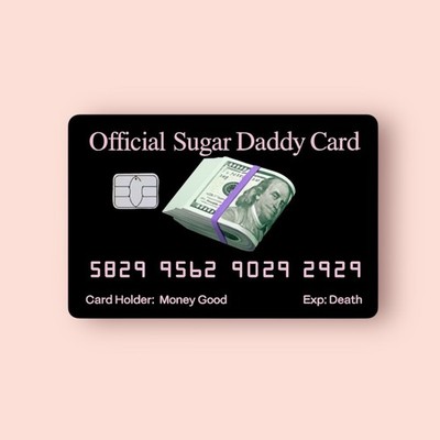 Official Sugar Daddy Card Credit Card Sticker Debit Skin Decal Cover