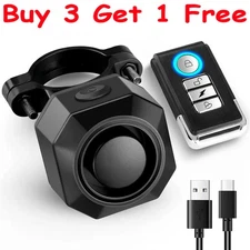 Wireless Anti-Theft Vibration Motorcycle Bike Alarm Remote Waterproof Bicycle US