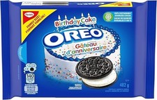 NEW Nabisco Oreo Birthday Cake Creme Chocolate Cookies 482g -FREE SHIPPING