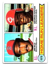 1979 Topps #2 1978 Home Run Leaders (Jim Rice / George Foster) LL