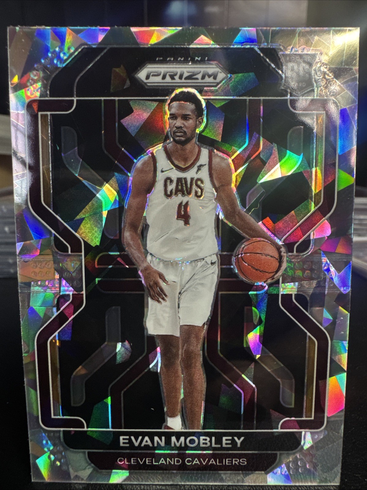 2021-22 Panini Prizm Evan Mobley #325 Silver Cracked Ice Rookie RC Cavs