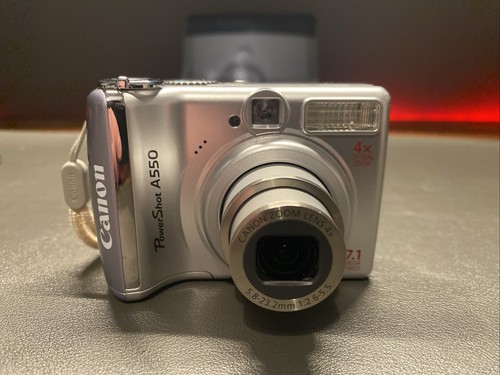 Canon Digital Camera PowerShot A550 7.1MP Silver Tested - Picture 3 of 14