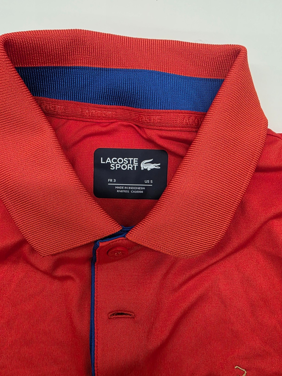 Lacoste Sport Golf Orange Polo The Players Championship Sawgrass Men Size Small thumbnail 4