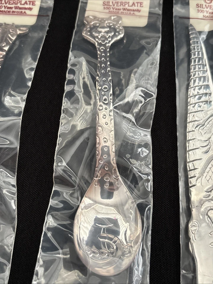 Reed & Barton For Children 3-Piece Safari Set (Silverplate) New In Packaging - Image 3 of 4