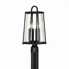 Daulle - 4 Light Outdoor Post Mount In Transitional Style 19.5 Inches Tall And