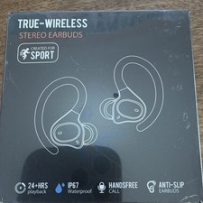 APEKX True Wireless Ear-hook Bluetooth Earbuds Waterproof Sports Black