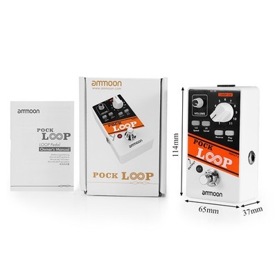 ammoon POCK LOOP Guitar Effect Pedal 11 Loopers Max.330mins Recording Time h6r5