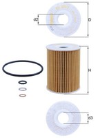 ÖLfilter Knecht Ox 355/3D Filtereinsatz FüR Opel Chevrolet L07 C140 Captiva C100