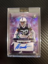 2023 Wild Card Julius Brents RC Auto 4/4 ? Low Serial Rookie Autograph Colts. rookie card picture