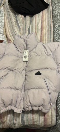 Adidas Women’s Sportswear Puffer Jacket Silver Dawn Sz Xl Retail $300