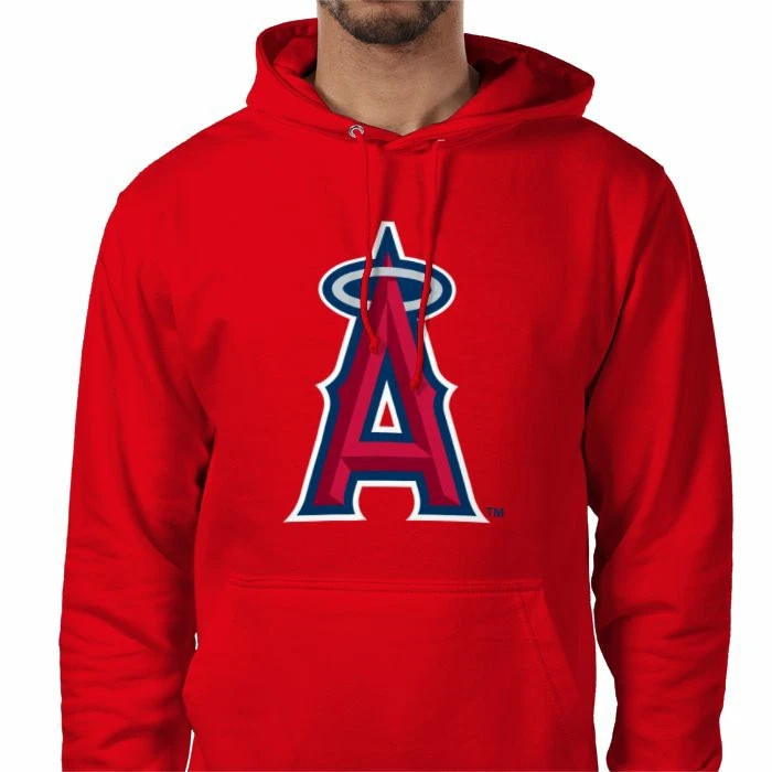 Los Angeles Angels Mlb Baseball Hoodie Red 🇬🇧 Xs To 3XL