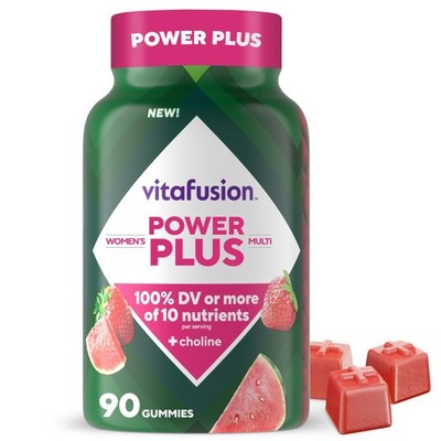 vitafusion Power Plus Women s Multivitamin Gummies, 90 Count (Pack of 1), Na