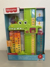 Fisher-Price Adding Alligator Educational Toy with 10 Stacking Blocks for Pre...