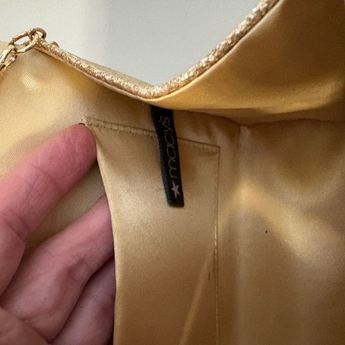 Gold Glitter Clutch Purse Evening Bag Party Sparkle Chain Strap Holidays - Picture 10 of 11