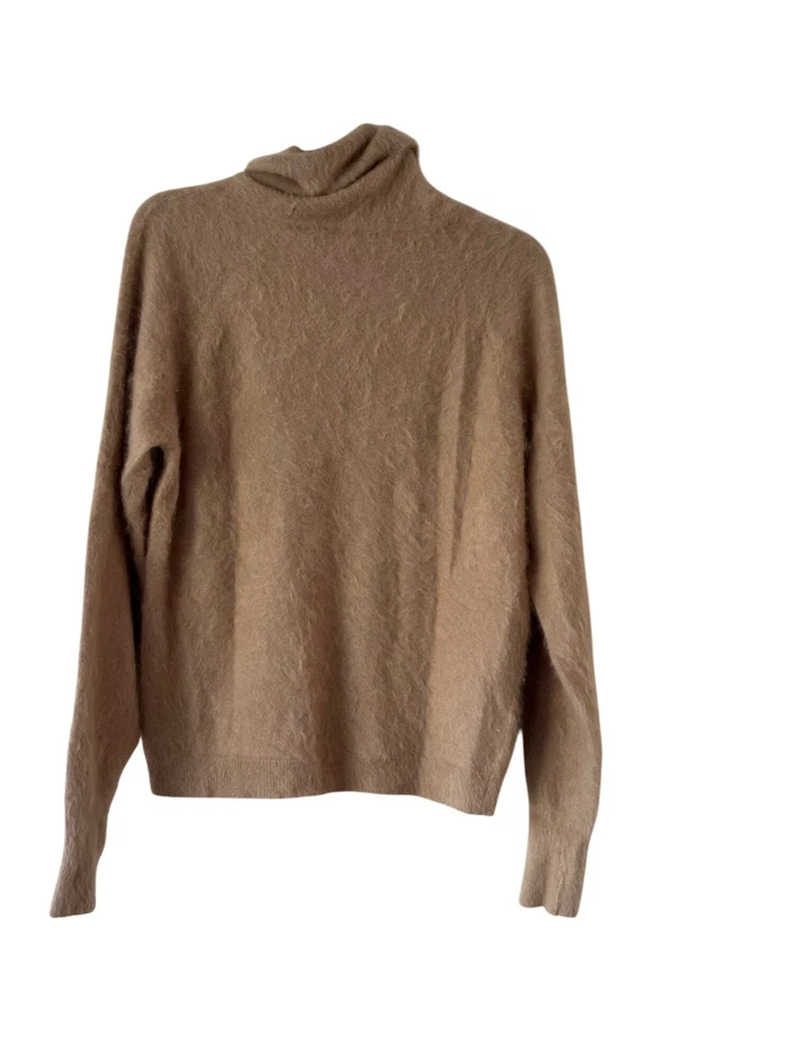 Suéter de lana Parkhurst Angora pelo de conejo capucha cuello manga larga suave cálido talla 40 Foto 2 de 4