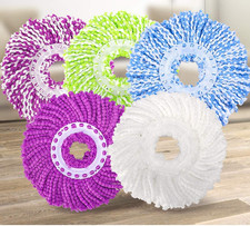 5 Repuestos Fregona Micro Cabezal Repuesto para 360° Spin Magic Mop-Microfibra Reemplazo