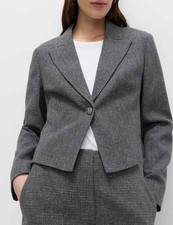 Marks & Spencer Womens Metallic Basic Jacket in Grey - M&S