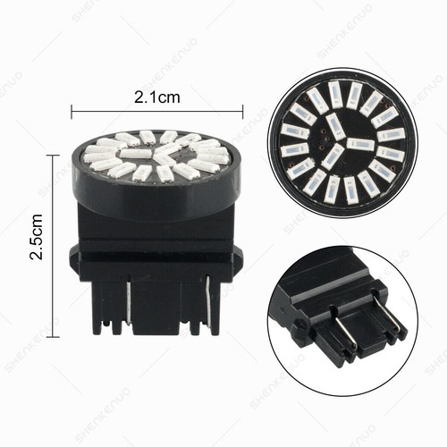For Chevy Corvette C6 2006-2013 3157 3057 White LED Back up Reverse Light Bulbs - Picture 5 of 12