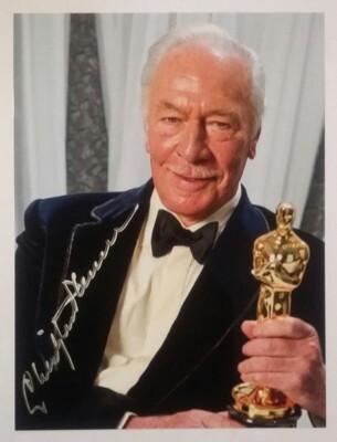 Original Autogramm CHRISTOPHER PLUMMER ( 2021) orig. sign. Großfoto ! Toll !