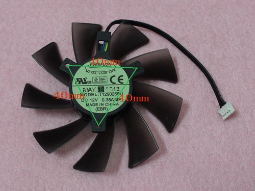 95mm ASUS GTX580 GTX680 HD7950 HD7970 Fan Replacement 40mm 4Pin T129025SU R60 - 第 3/4 張圖片