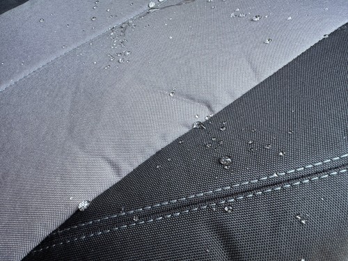 For Chevy Tahoe 2007-on Seat Covers Front Set Black Grey Waterproof Canvas 2PCS - Picture 9 of 10