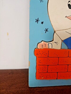 PLAYSKOOL HUMPTY DUMPTY VINTAGE 12 PIECE PUZZLE - COMPLETE #185-22