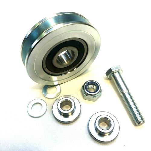 2x Seilrolle Torrolle Rolltor Laufrolle Flachnut D=75 Edelst Deutsche Ware (M10) - Bild 1 von 3