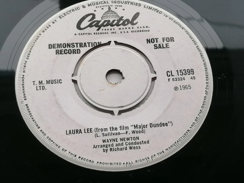 WAYNE NEWTON UK 45 CAPITOL DEMO I'LL BE WITH YOU IN APPLE BLOSSOM TIME - Image 3 of 4