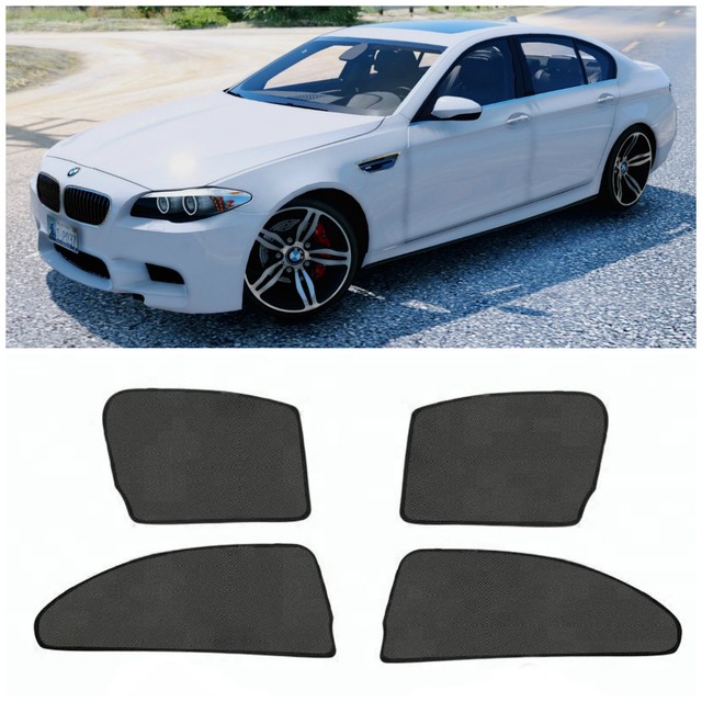 4 Pcs Set Car Window Sun Shade Solar Shield Blind Mesh For BMW 5 Sd F10