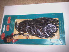 Manns Jelly Worm Blackberry Worm Jelly Worm Pack 5"-6" Flat Tail Discontinued