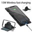 thumbnail 2 - 15W Fast Qi Wireless Charger Charging Pad Phone Holder Stand Car Dashboard Mount