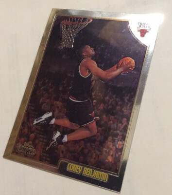 1998/99 TOPPS CHROME COREY BENJAMIN ROOKIE 121 CHICAGO BULLS C STORE NAME