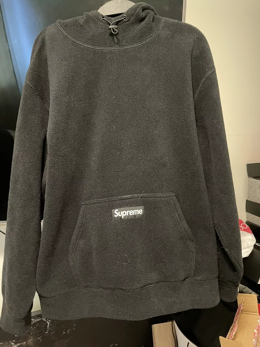 supreme polartec hooded sweatshirt L