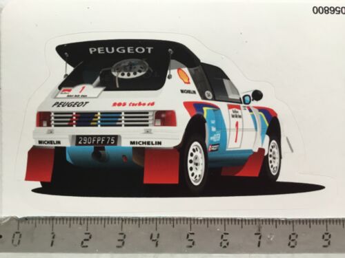 Sticker / Aufkleber, Peugeot 205 Turbo 16 Gr.B Rallye 1986, Heckansicht  - Imagen 1 de 1