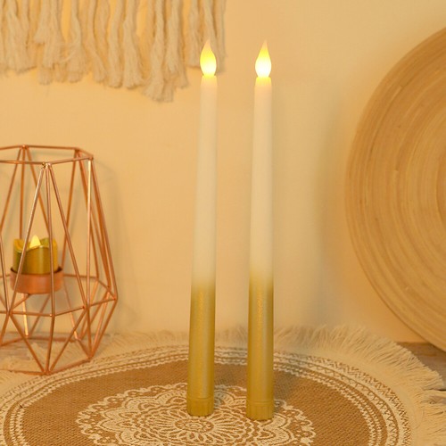 LED Simulation Candle Lights Flameless Taper Candles Battery Party Decor Light - Picture 36 of 41