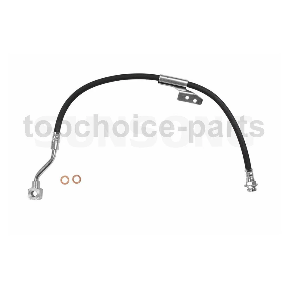 2x Front Left & Right Brake Hose Brake Line For 1988-1999 Chevrolet C1500 - Image 2 of 4