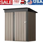 Metal Outdoor Storage Shed Garden Utility Tool Shed Storage House Organizer