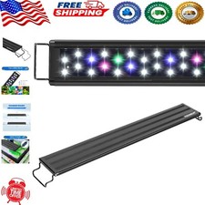 Super Bright LED Aquarium Light with Adjustable Brackets for Freshwater Tanks